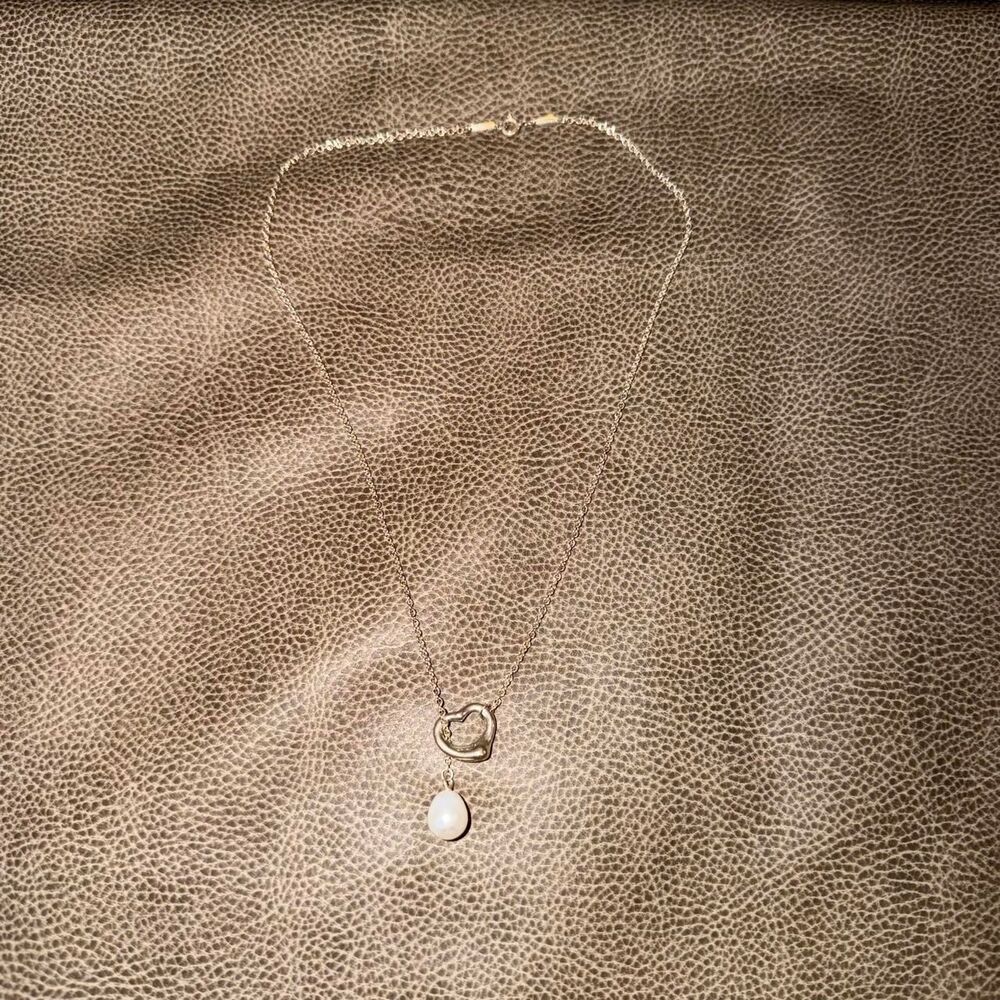 Tiffany & Co. 2000s Open Heart Pearl Necklace